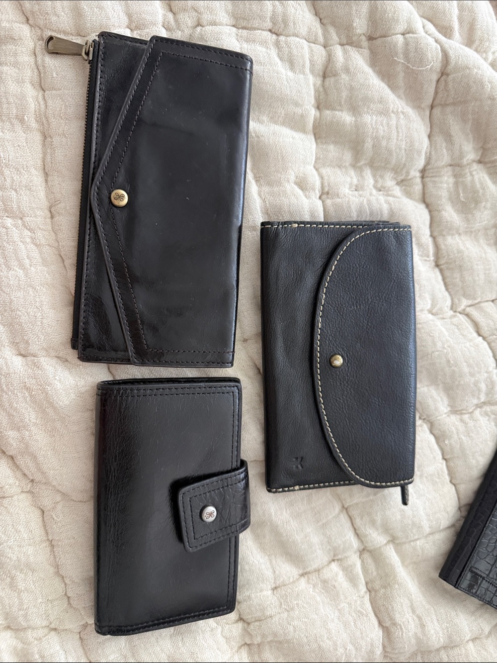 Hobo black wallet bundle